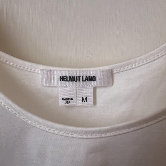 Helmut Lang cotton asymmetrical sleeveless top - Picture 3 of 4